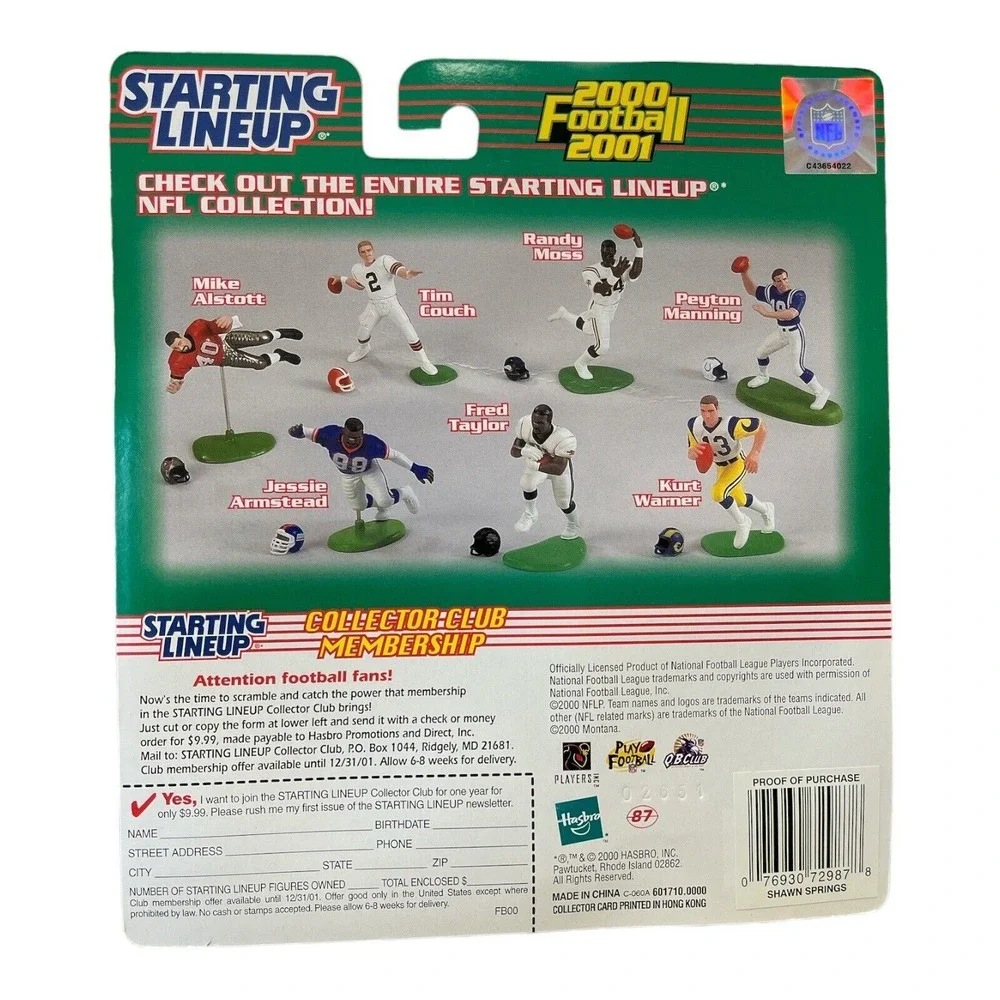 Shawn Springs 2000 Starting Lineup Figure Extended Series‎ Seattle Seahawks